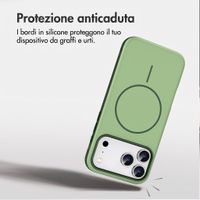 imoshion Cover posteriore Color con Thin MagSafe Ring Apple iPhone 17 Pro Max - Verde scuro