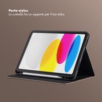 Selencia Cover Riva Apple iPad 11 (2025) 11 pollici A16 / iPad 10 (2022) 10.9 pollici - Beige