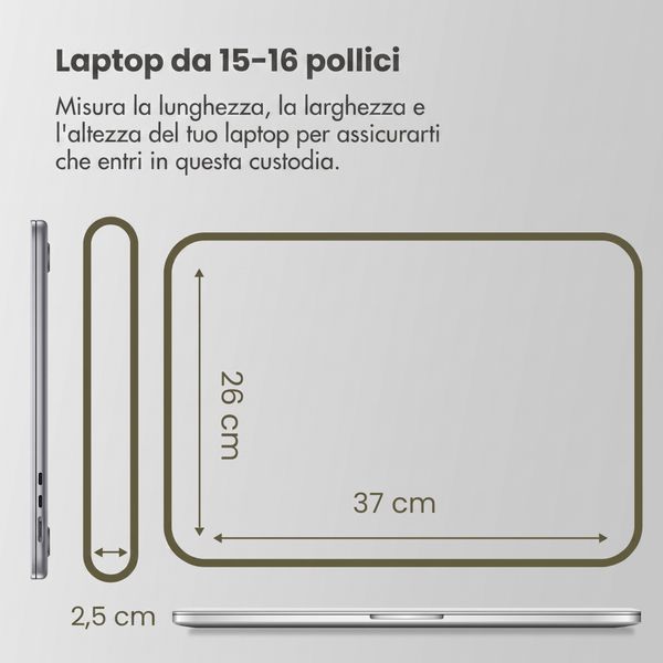 Accezz Cover laptop 15-16 pollici - Verde