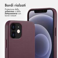 Accezz Cover in Pelle con MagSafe Apple iPhone 12 (Pro) - Heath Purple