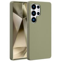 Accezz Cover in silicone liquido con MagSafe Samsung Galaxy S25 Ultra - Cooper Green