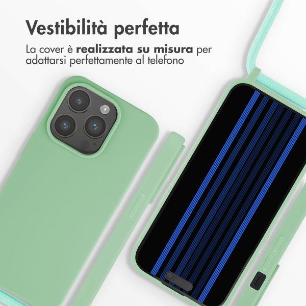 imoshion Cover in Silicone con Cordino Apple iPhone 15 Pro - Verde