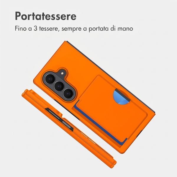 imoshion Backcover con porta carte Samsung Galaxy Z Fold 8 Ultra - Arancio