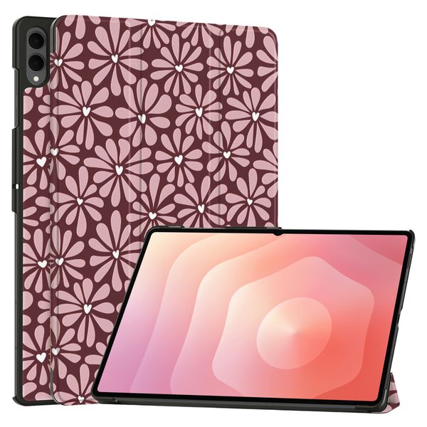 imoshion Cover Trifold Design Samsung Galaxy Tab S11 Ultra - Bloom Love Blush
