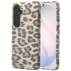 Selencia Cover Sabi Stampa pantera con MagSafe Samsung Galaxy S26 - Soft Ivory