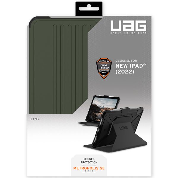 UAG Cover a libro Metropolis Apple iPad 11 (2025) 11 pollici A16 / iPad 10 (2022) 10.9 pollici - Verde