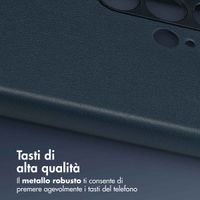 Accezz Cover in Pelle con MagSafe Samsung Galaxy S24 Ultra - Nightfall Blue