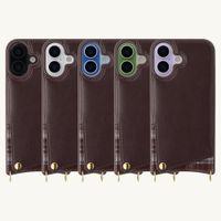 Selencia Cover per telefono Nova con cordino e portacarte Apple iPhone 17 - Checks