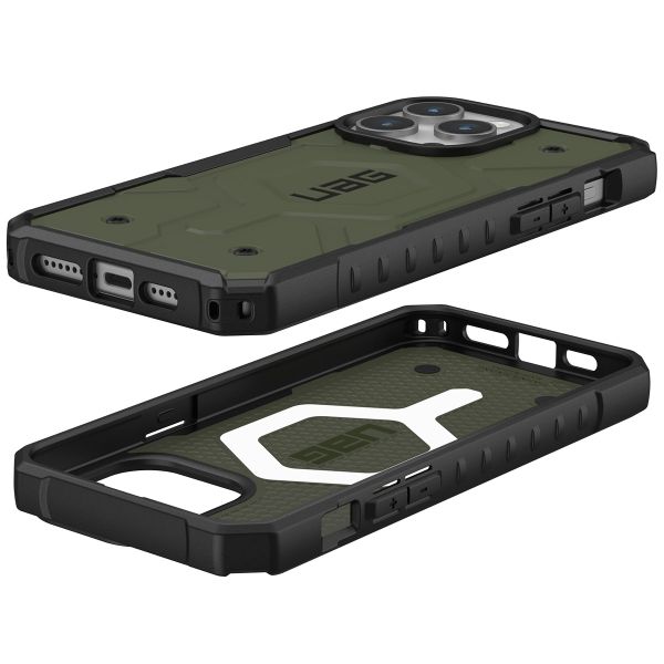 UAG Cover Posteriore Pathfinder con MagSafe Apple iPhone 15 Pro Max - Olive Drab