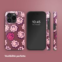 Selencia Cover posteriore Vivid con MagSafe Apple iPhone 15 Pro - Wavy Smiley Pink