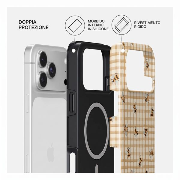 Burga Cover Posteriore Resistente con MagSafe Apple iPhone 18 Pro Max - Honeycomb