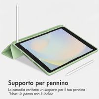 Accezz Cover a libro in silicone Smart Apple iPad 9 (2021) 10.2 pollici / iPad 8 (2020) 10.2 pollici / iPad 7 (2019) 10.2 pollici - Verde chiaro
