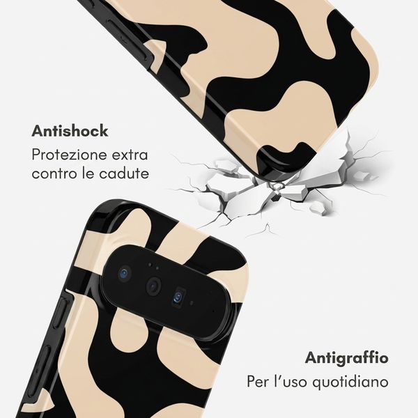 Selencia Cover posteriore Vivid con MagSafe Google Pixel 11 - Art Wave Black