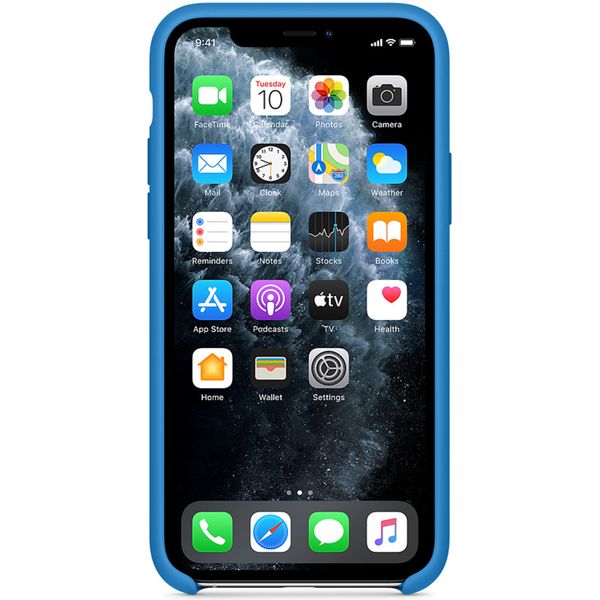 Apple Cover in Silicone Apple iPhone 11 Pro - Surf Blue