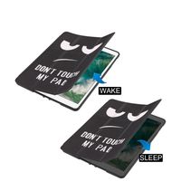 imoshion Cover Trifold Design Apple iPad 6 (2018) 9.7 pollici / iPad 5 (2017) 9.7 pollici / Air 2 (2014)/Air 1 (2013) - Don't touch