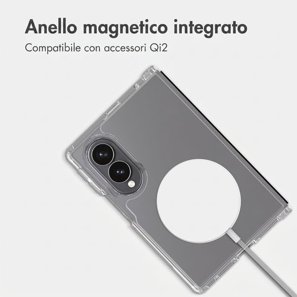 Accezz Cover posteriore Xtreme Impact con MagSafe Samsung Galaxy Z Fold 8 - Trasparente