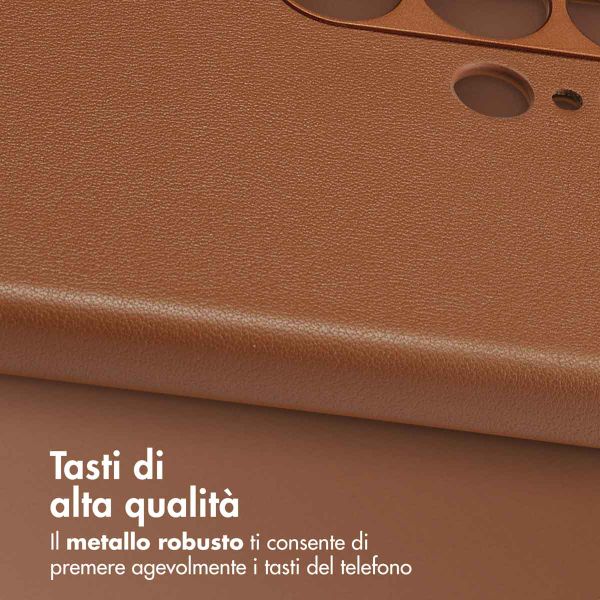 Accezz Cover in Pelle con MagSafe Samsung Galaxy S24 Ultra - Sienna Brown