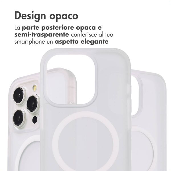 imoshion Cover posteriore Color Guard con MagSafe Apple iPhone 15 Pro - Bianco