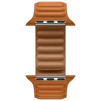 Apple Cinturino Leather Link Apple Watch | 44/45/46/49 mm - Taglia M/L - Golden Brown