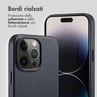Accezz Cover in Pelle con MagSafe Apple iPhone 14 Pro Max - Onyx Black