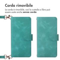 imoshion Cover a libro con Cordino Apple iPhone SE (2022 / 2020) / 8 / 7 - Turchese