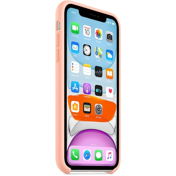 Apple Cover in Silicone Apple iPhone 11 - Grapefruit