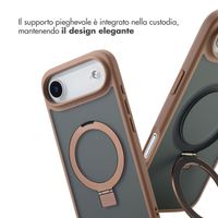Accezz Cover con anello e supporto con MagSafe Apple iPhone Air - Marrone