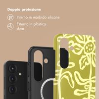 Selencia Cover posteriore Vivid con MagSafe Samsung Galaxy S25 - Chalky Bloom