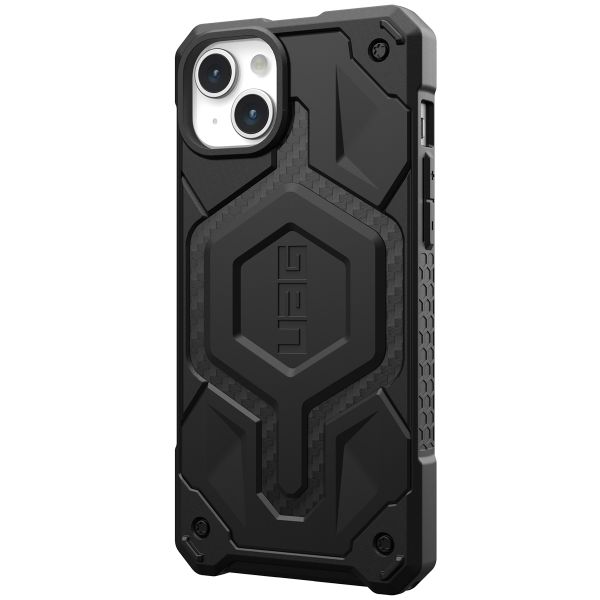 UAG Cover Posteriore Monarch Pro Apple iPhone 15 Plus - Carbon Fiber
