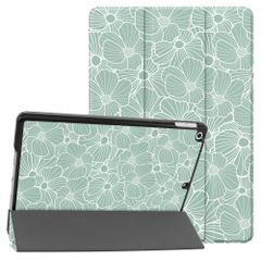 imoshion Cover Trifold Design Apple iPad 9 (2021) 10.2 pollici / iPad 8 (2020) 10.2 pollici / iPad 7 (2019) 10.2 pollici - Botanica