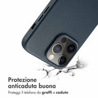 Accezz Cover in Pelle con MagSafe Apple iPhone 14 Pro Max - Nightfall Blue