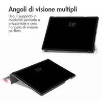 imoshion Cover Trifold Design Samsung Galaxy Tab A11 Plus / A9 Plus - Cherry Check