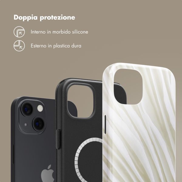 Selencia Cover posteriore Vivid con MagSafe Apple iPhone 13 - Nature Light Brown