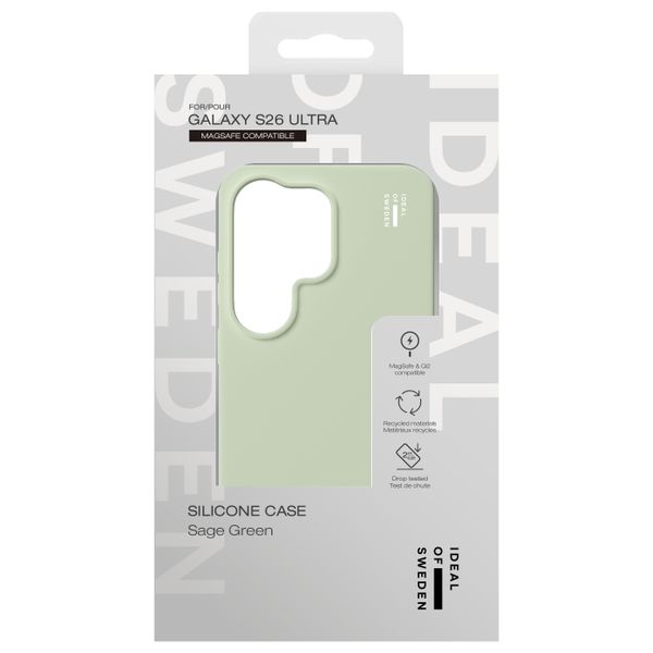 iDeal of Sweden Cover in silicone con MagSafe Samsung Galaxy S26 Ultra - Sage Green