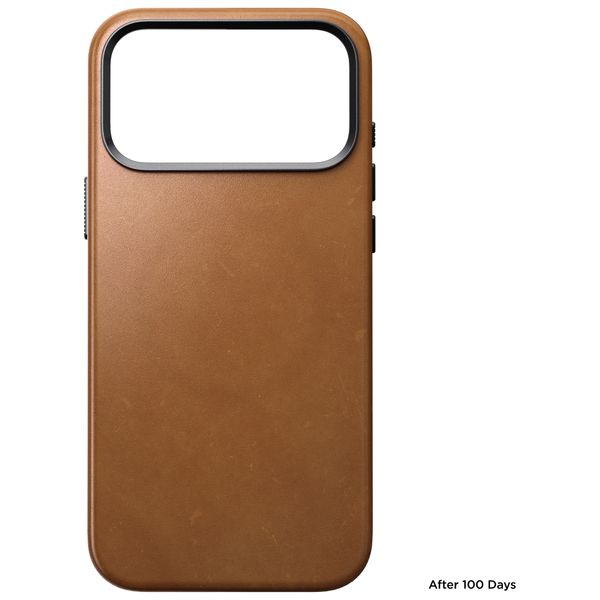 Nomad Cover posteriore Traditional Leather con MagSafe Apple iPhone 18 Pro Max - English Tan