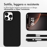Accezz Cover MagSafe Kevlar® Apple iPhone 16 Pro - Nero