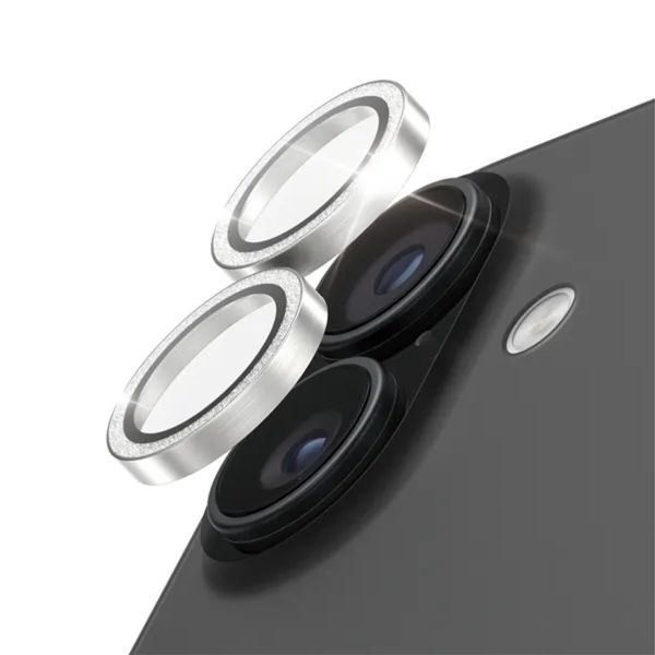 PanzerGlass Pellicoprotettiva fotocamera Hoops Optic Rings Apple iPhone 17 - Glitter Argento
