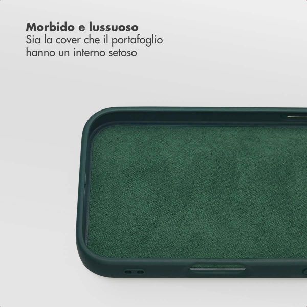 Selencia Libreria rimovibile Olyn con MagSafe Apple iPhone 16 - Verde