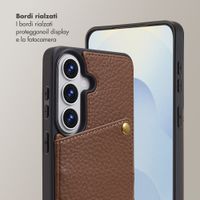 Selencia Cover per telefono Nova con cordino e portacarte Samsung Galaxy S26 - Mocha Brown