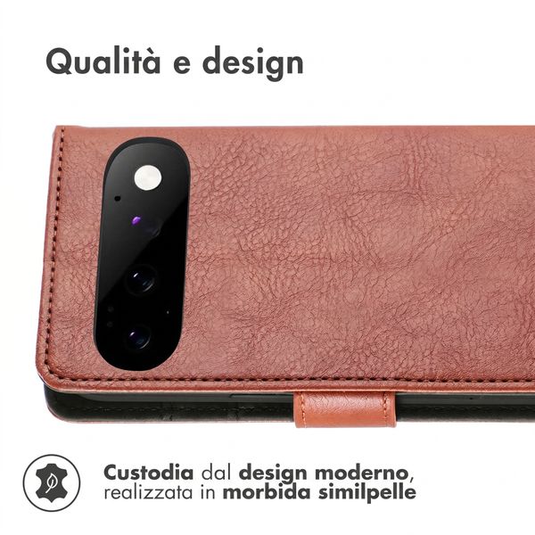 imoshion Cover a libro di Lusso Google Pixel 11 - Marrone