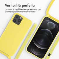 imoshion Cover in Silicone con Cordino Apple iPhone 12 (Pro) - Giallo