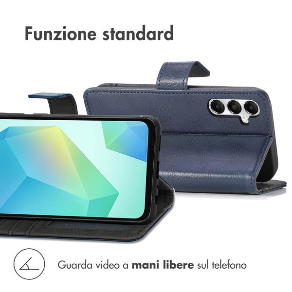 imoshion Cover a libro di Lusso Samsung Galaxy S25 Plus - Blu scuro