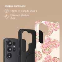Selencia Cover Posteriore Vivid Samsung Galaxy S26 Ultra - Paisley Blush