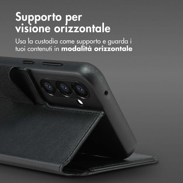Accezz Cover in pelle 2 in 1 con MagSafe Samsung Galaxy S24 Plus - Onyx Black