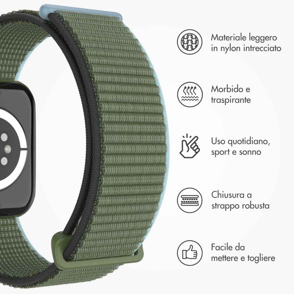imoshion Cinturino in nylon Apple Watch | 44/45/46/49 mm - Dark Olive
