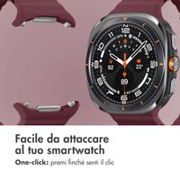imoshion Cinturino Ocean in silicone Samsung Galaxy Watch Ultra (2024/2025) - Wine Red