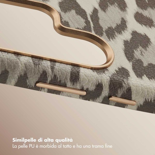 Selencia Cover Sabi Stampa pantera con MagSafe Samsung Galaxy S24 Ultra - Soft Ivory