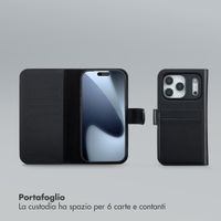 Selencia Libreria rimovibile Olyn con MagSafe Apple iPhone 17 Pro - Nero
