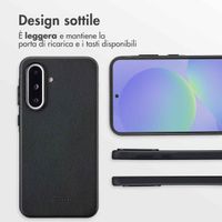 Accezz Cover in Pelle con MagSafe Samsung Galaxy A36 / A56 - Onyx Black
