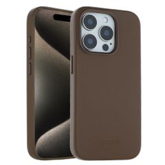 Accezz Cover in Pelle con MagSafe Apple iPhone 15 Pro - Marrone caffè